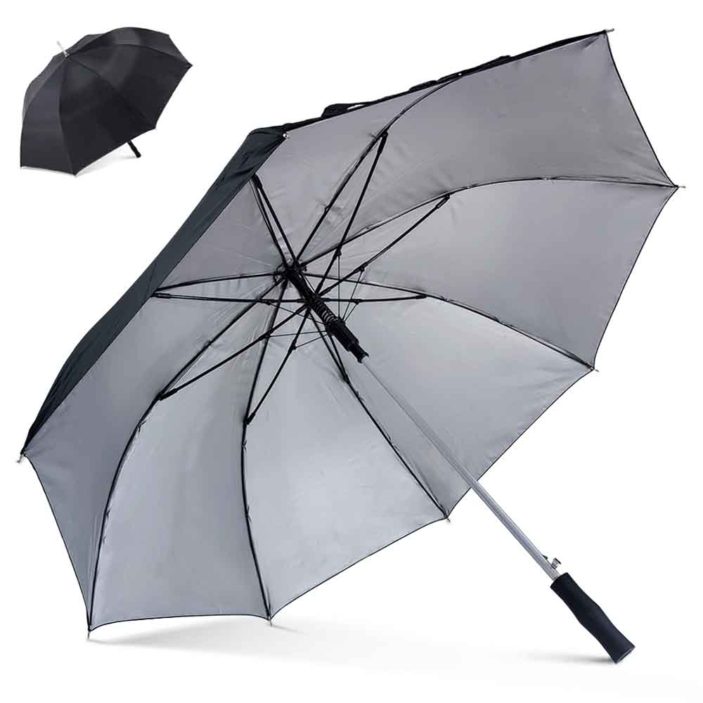 ombrello golf variante argento interno nero esterno
